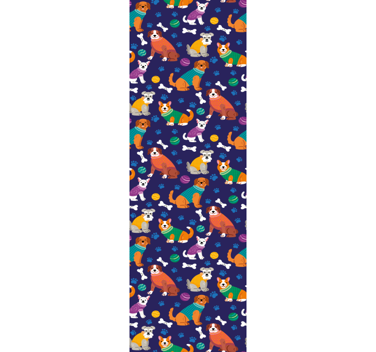 Játékos kisállat minták Állatok tapéta - TenStickers