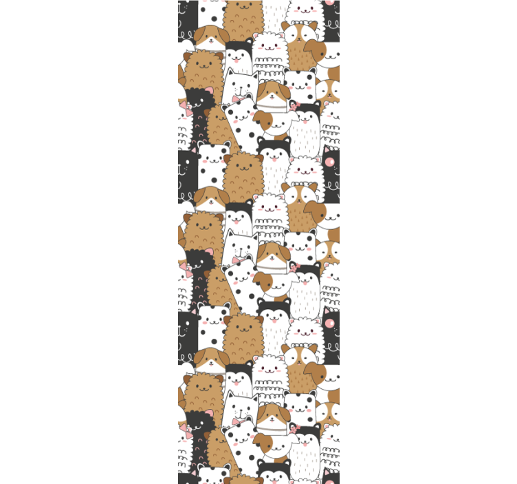 Játékos macska motívum Tapéta Macskák - TenStickers