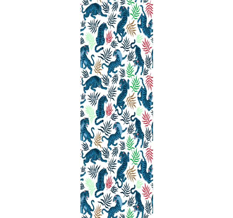 Trópusi tigris motívum Allati tapéta - TenStickers