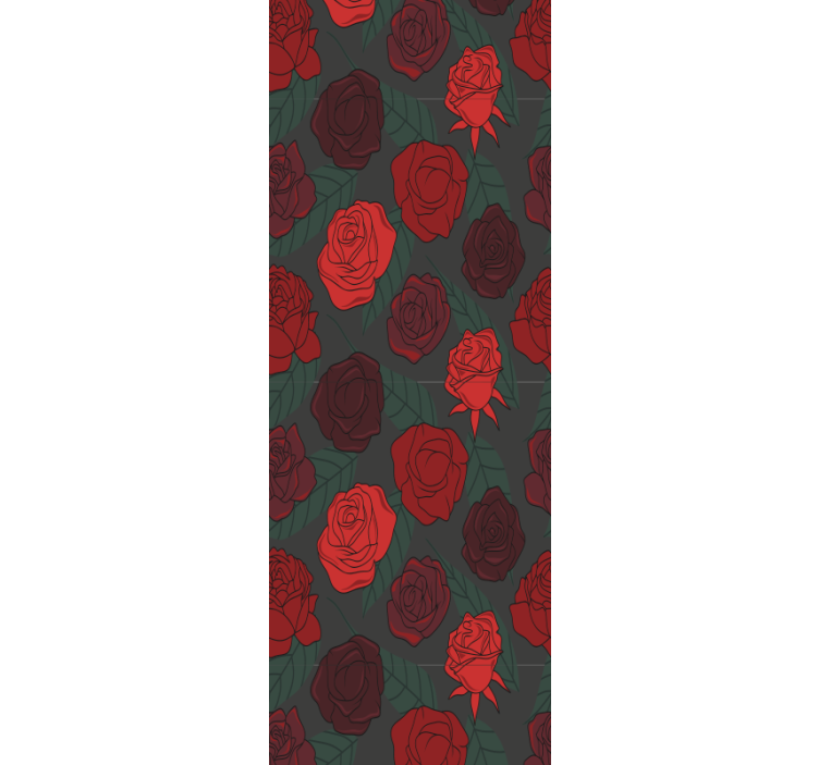 Rózsás elegancia Tapéta Virágok - TenStickers