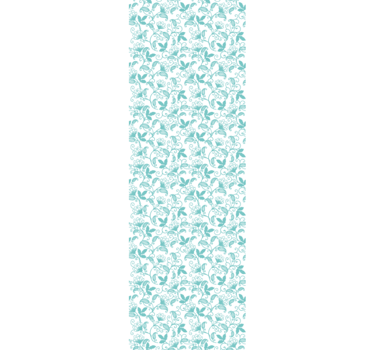 Díszes tekercsek Tapéta levelek - TenStickers