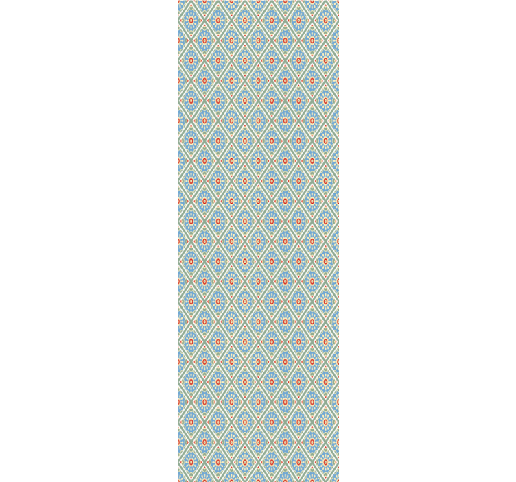 Színes geometrikus lengyel virág tapéta - TenStickers