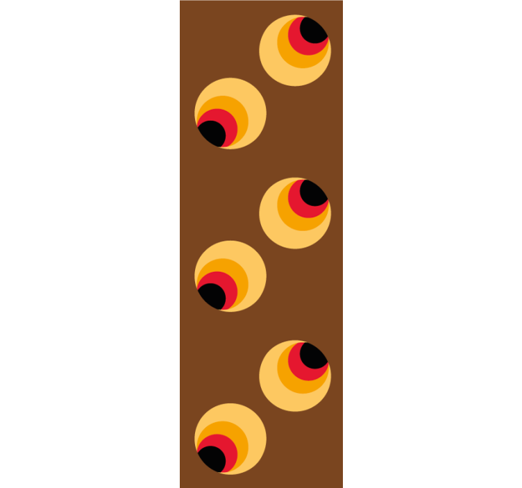 Retro geometrikus gömbök Tapéta Geometriai - TenStickers