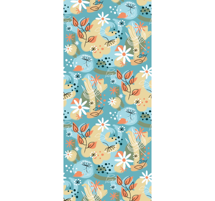 Virágos szellő Tapéta Virágok - TenStickers