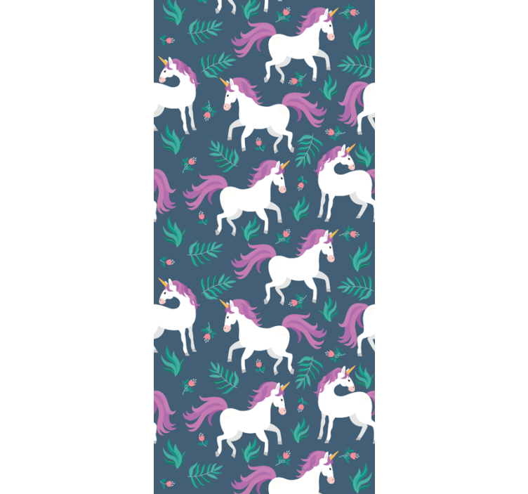 Varázslatos unikornisok Tapéta lovak - TenStickers
