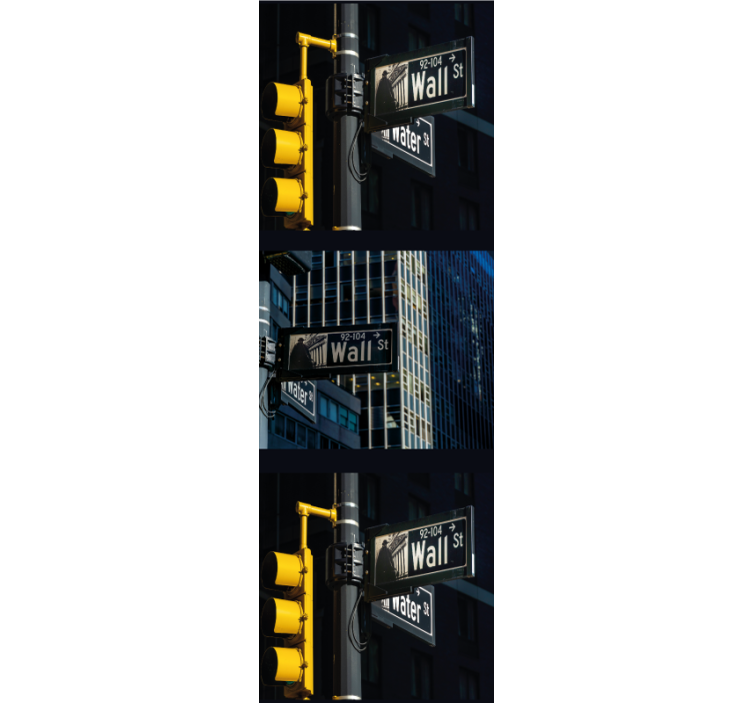 Wall street sign mintás new york tapéta - TenStickers