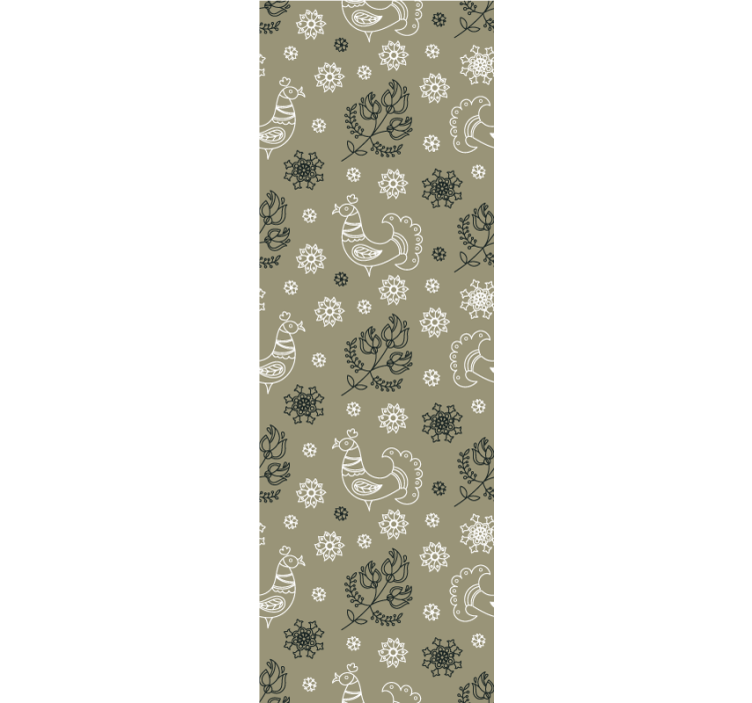 Lengyel népi kakasok nappali tapéta - TenStickers