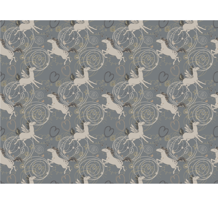 Elvarázsolt egyszarvúak Állatok tapéta - TenStickers