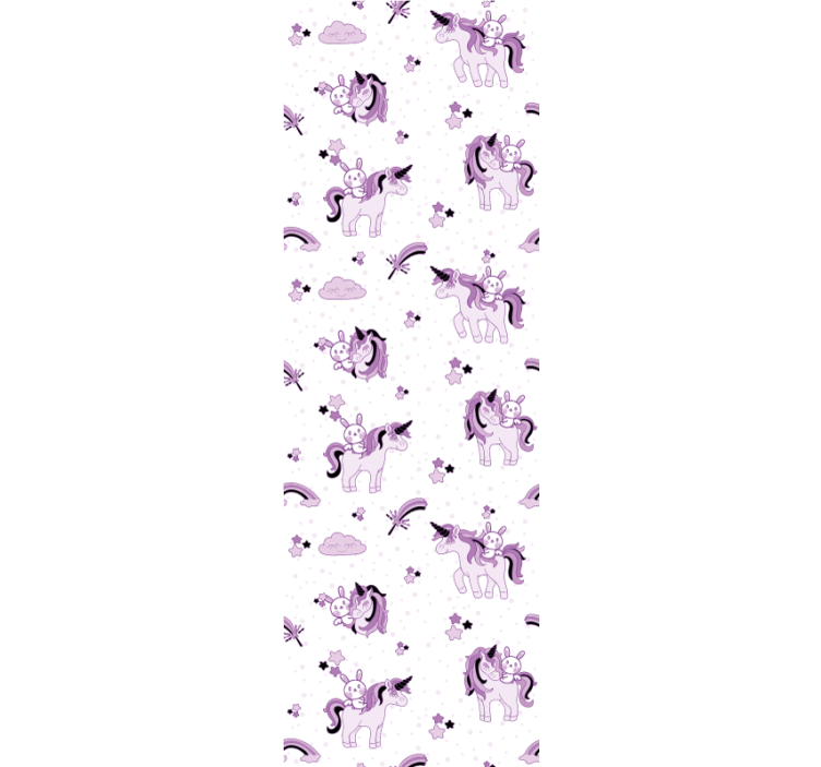 Egyszarvú fantasy jelenet Babaszoba tapéta - TenStickers