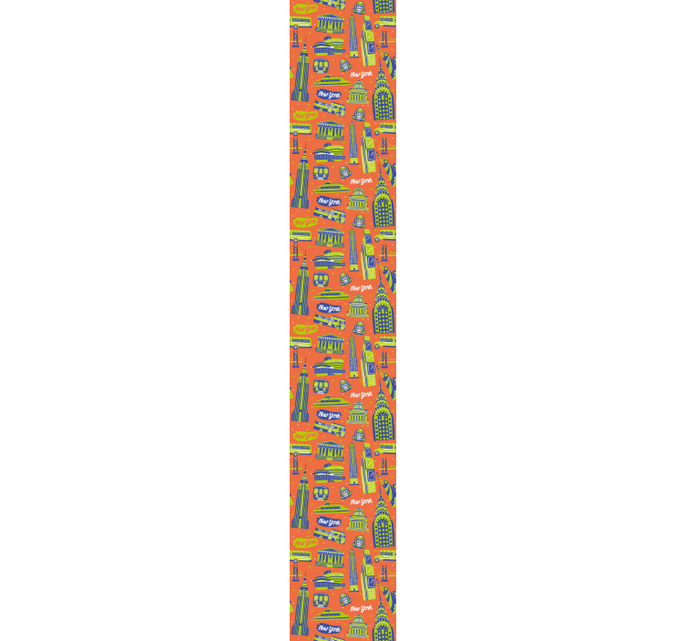 Városi nevezetességek New York háttérkép - TenStickers