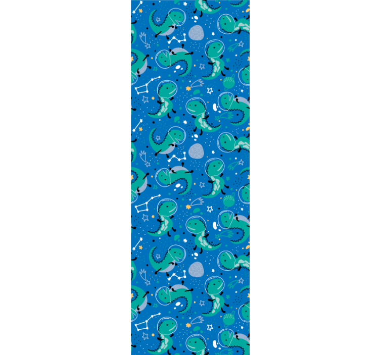 Vicces dinoszaurusz bolygók gyerekek tapéta - TenStickers