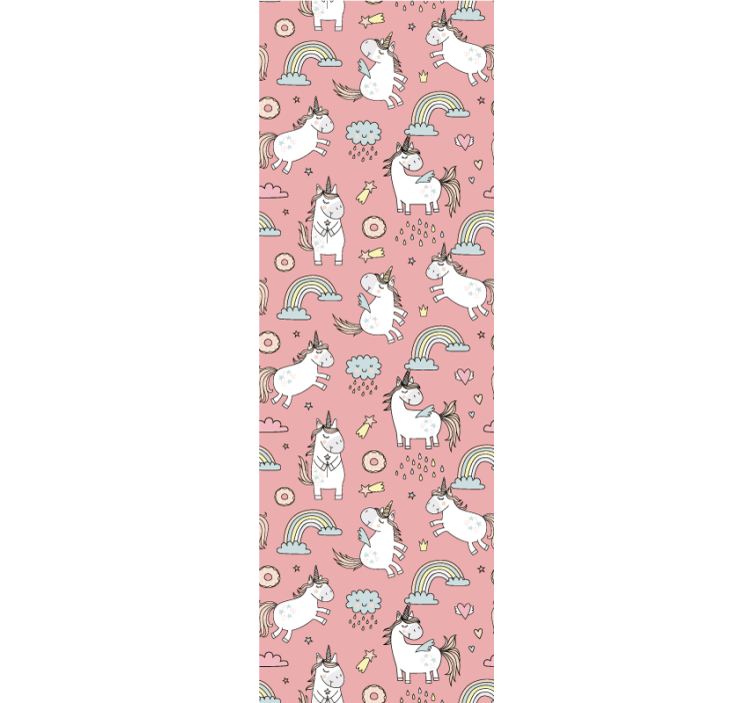 Egyszarvú szivárványok Allati tapéta - TenStickers