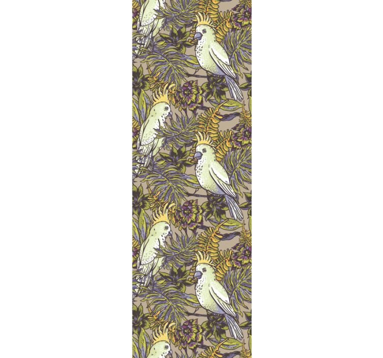 Trópusi madár minták Allati tapéta - TenStickers