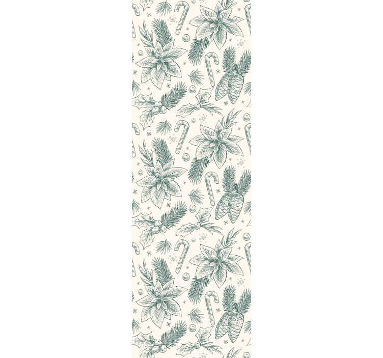 ünnep botanikai motívuma Tapéta Karácsony - TenStickers