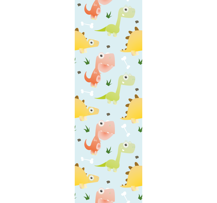 Kis dino mintás hálószoba tapéta - TenStickers