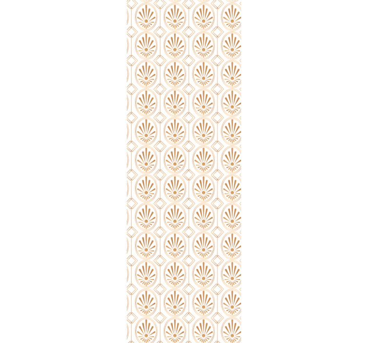 Modern art fehér és arany dekor tapéta - TenStickers