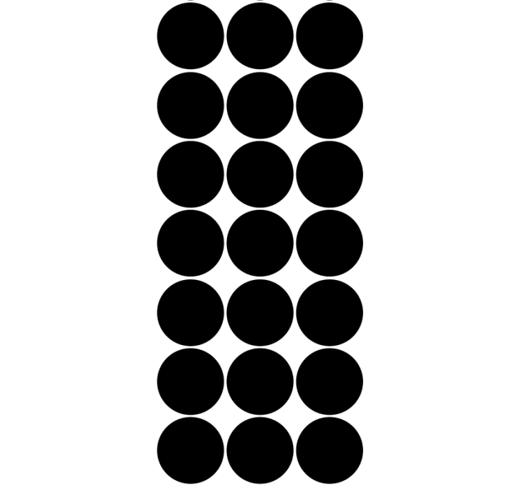 Fekete pontok minta foltos tapéta - TenStickers