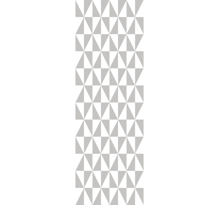 Szürke és fehér rombusz négyzet alakú tapéta - TenStickers