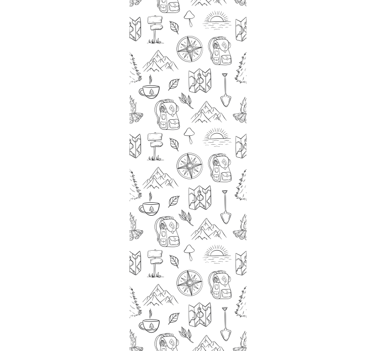 Szabadtéri kaland vázlat Tapéta Modern - TenStickers