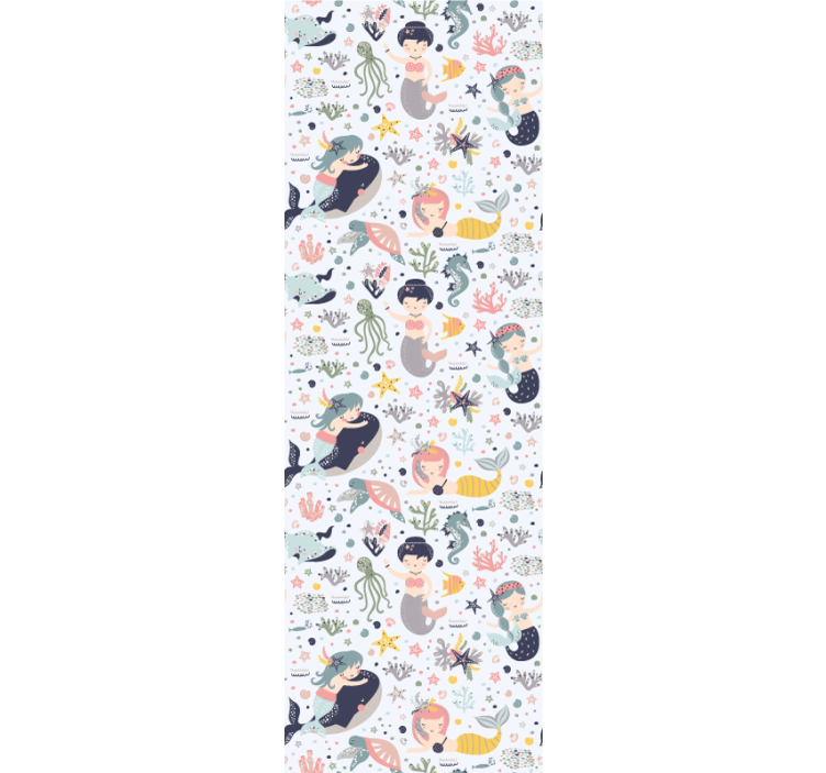 Sellő vízi barátok Babaszoba tapéta - TenStickers