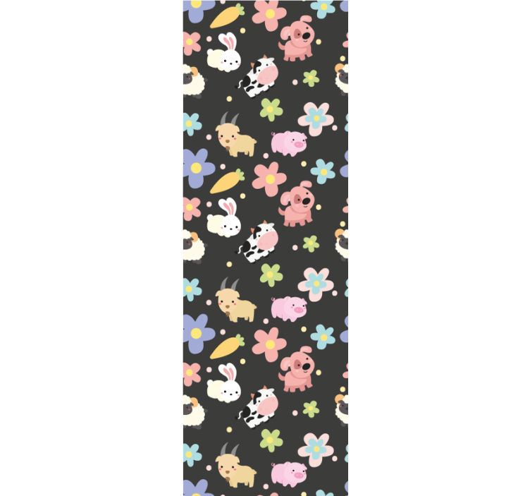 Vadon élő állatok és nyulak dzsungel tapéta - TenStickers