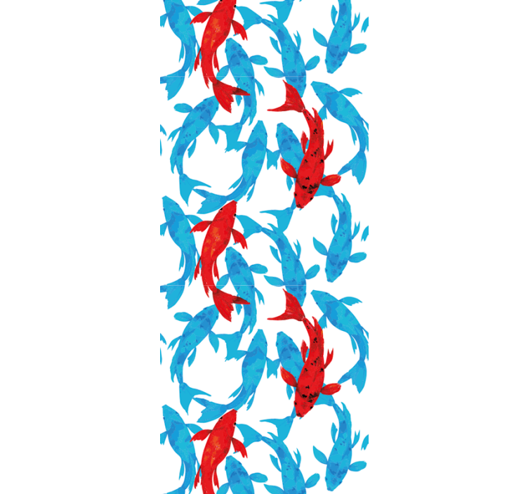 Vízi tánc Tapéta halak - TenStickers