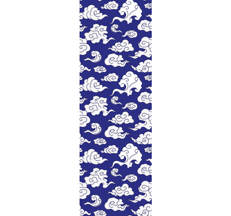 Felhős motívum minta New York tapéta - TenStickers