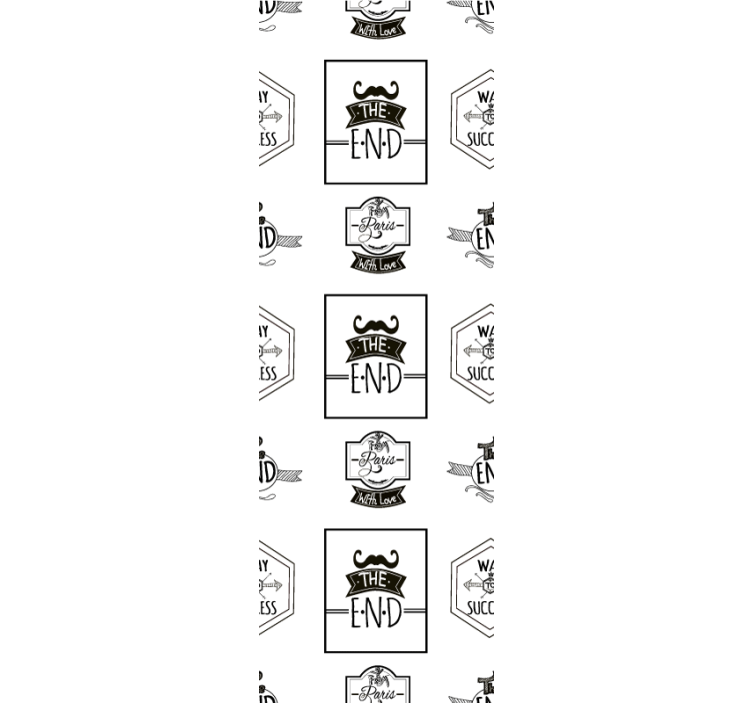 Egyedi keretek minta modern tapéta - TenStickers