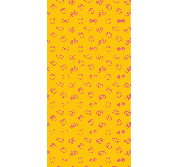 Doodle ikonok minta Konyhai tapéta - TenStickers