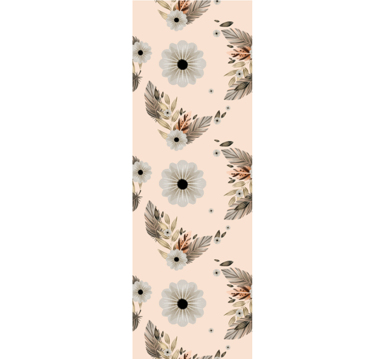 Virág és levelek összetétele Tapéta Virágok - TenStickers