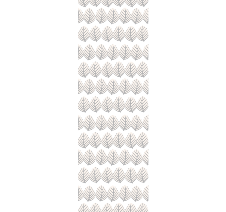 Egyszerű szürke mintás Tapéta levelek - TenStickers