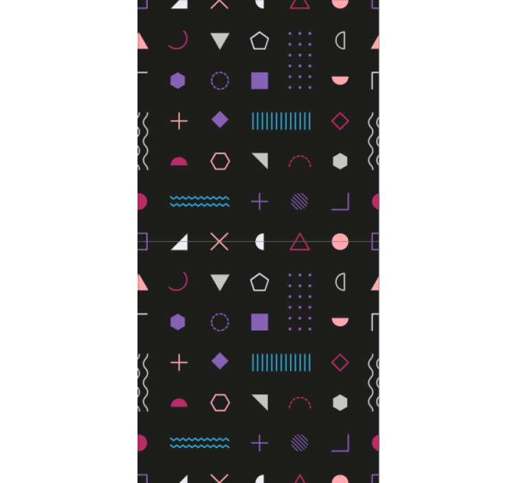 Színes formák Tapéta Geometriai - TenStickers