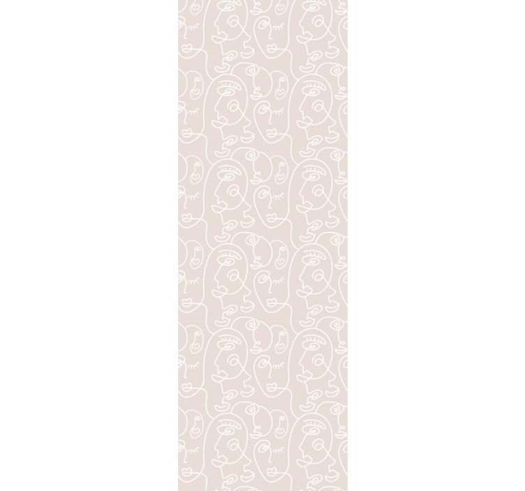 Absztrakt arcminták Tapéta Művészet - TenStickers