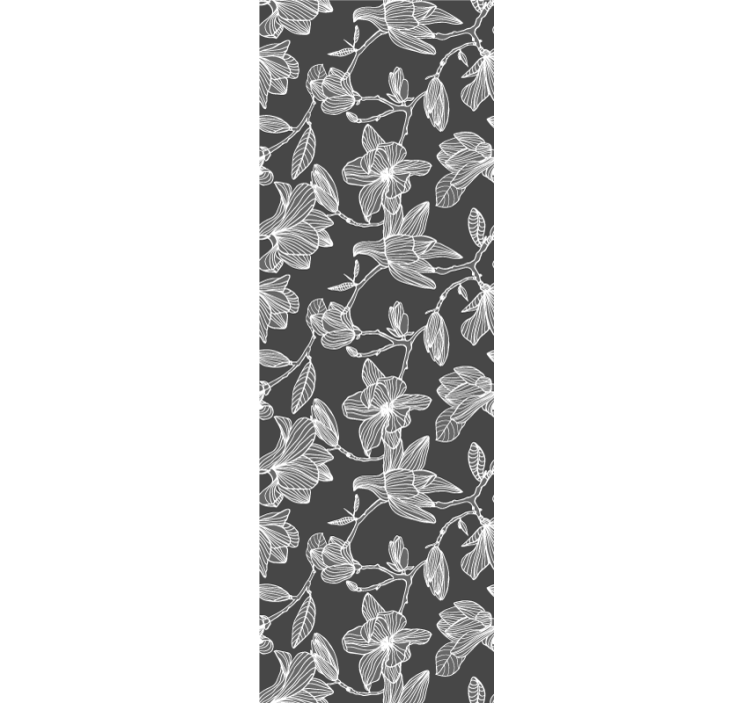 Barna virág kompozíció Tapéta Virágok - TenStickers