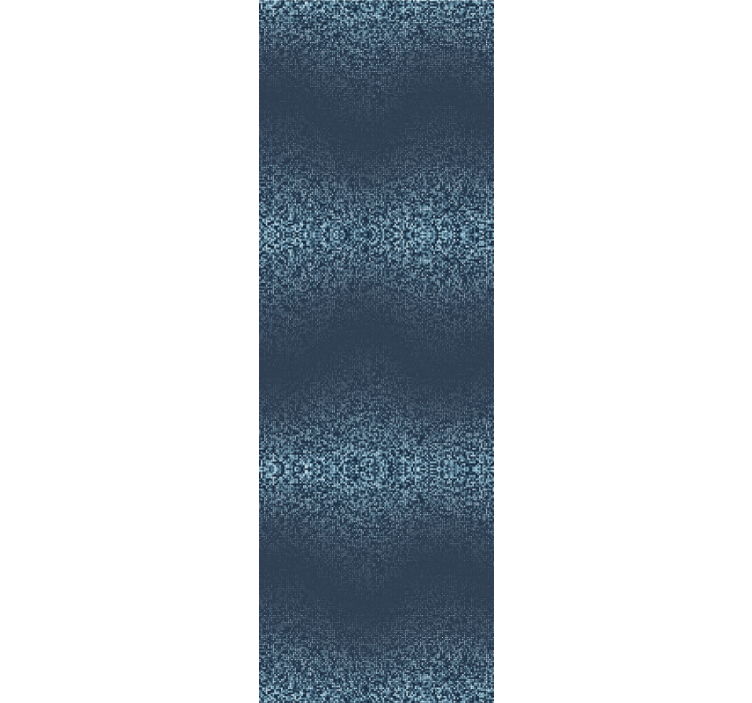 Retro kék négyzet pontozott rusztikus tapéta - TenStickers