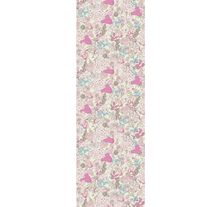 Grandmillenial stílusú virág tapéta - TenStickers