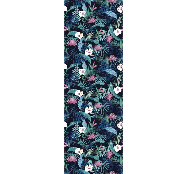 Egzotikus növények levelek levél tapéta - TenStickers