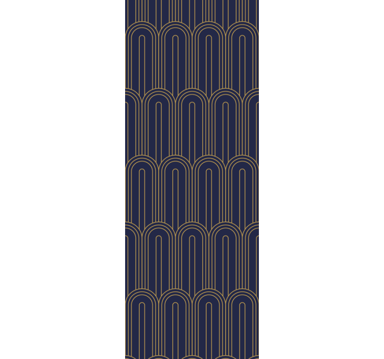 Art-deco lila formák absztrakt tapéta - TenStickers