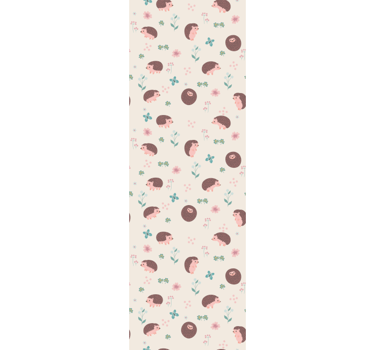 Aranyos sündisznó minták Allati tapéta - TenStickers