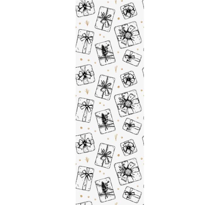 Ajándék masni minták Tapéta Karácsony - TenStickers