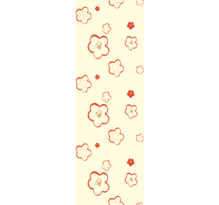 Finom virágmintákkal Tapéta Virágok - TenStickers