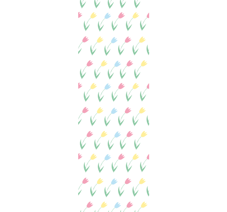 Színes tulipán mintás gyerek tapéta - TenStickers