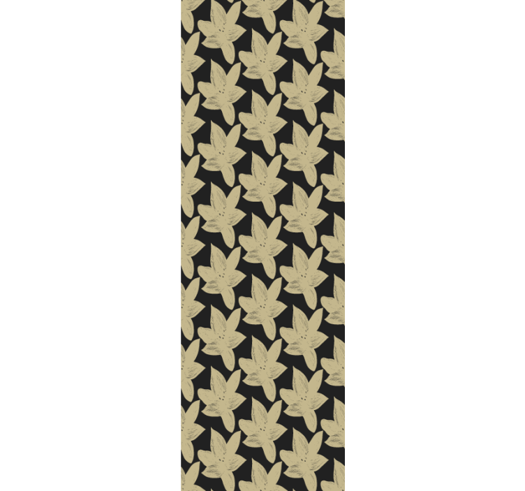 Elegáns virágos levelek fürdőszoba tapéta - TenStickers