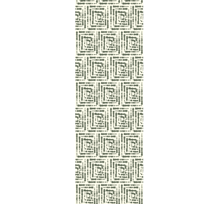 Zöld japandi szabálytalan mintás tapéta - TenStickers