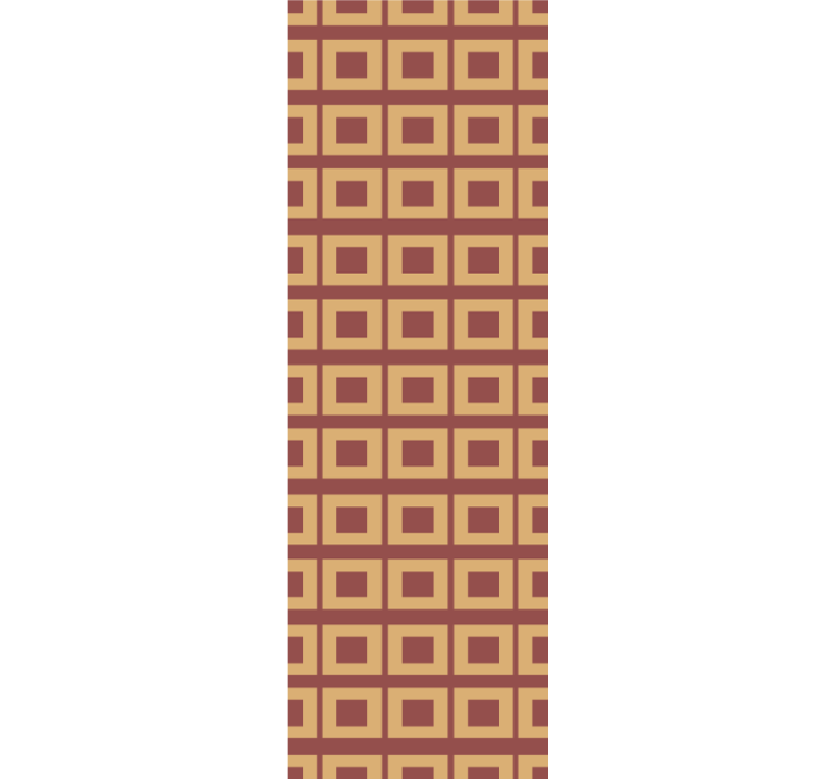 Geometrikus mintás narancssárga négyzetek tapéta - TenStickers