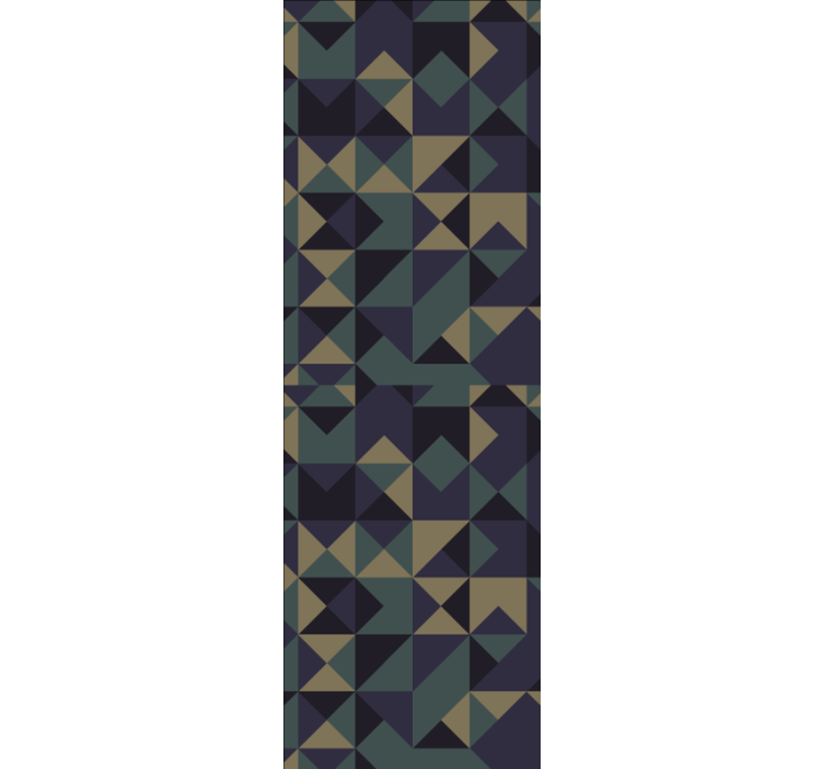 Geometrikus absztrakt elrendezés tapéta háromszögek - TenStickers