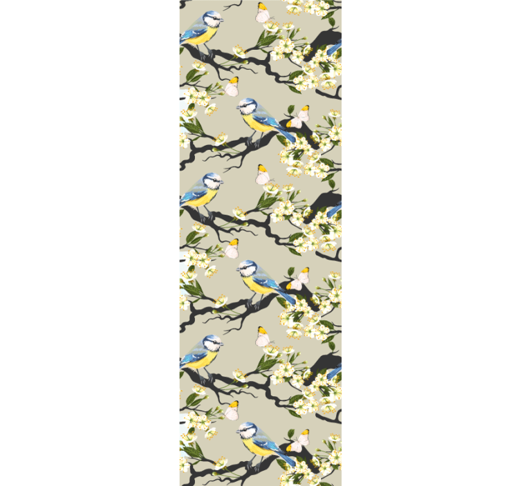 Kék cinege ágai Tapéta madarak magyarország - TenStickers