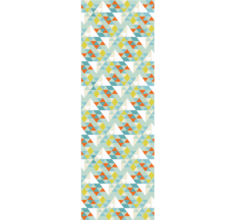 Többszínű háromszög mintás háromszög tapéta - TenStickers