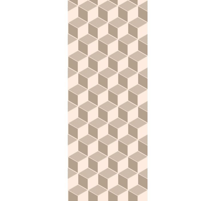 Stílusos kocka minta Tapéta Geometriai - TenStickers