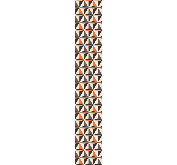 Retro háromszög mintás vonalak 3d tapéta - TenStickers